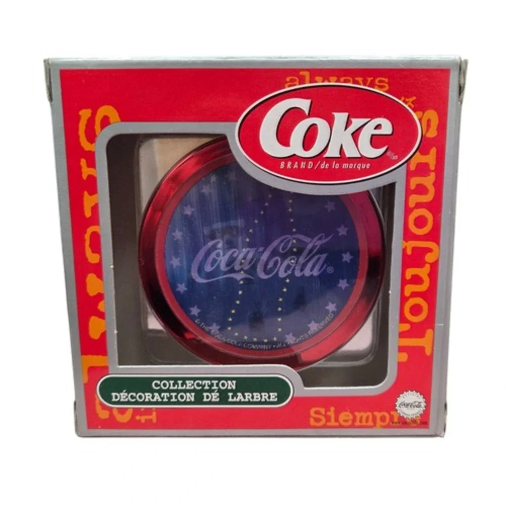 Coca-Cola Trim A Tree Collection Disc Polar Bear Lenticular Ornament